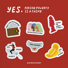 Period Poverty Awareness  Ein Projekt aus dem Bereich Design, Traditionelle Illustration, Grafikdesign und Animation von Lorem C - 01.02.2023