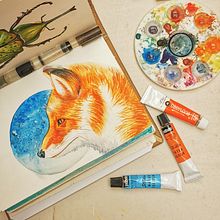 Mi proyecto del curso: Retratos expresivos de animales en acuarela. Projekt z dziedziny Trad, c, jna ilustracja, Malowanie akwarelą, R, sunek realist, czn, Ilustracja naturalist i czna użytkownika Cristina Nares - 05.03.2023