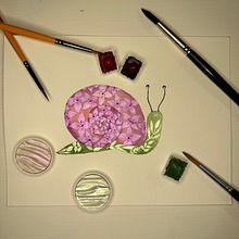 Fantasia the Snail Ein Projekt aus dem Bereich Traditionelle Illustration von Shannon Caeley - 28.02.2023