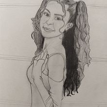 Retrato de Su Burcu Yazgı Coşkun. Pencil Drawing, and Realistic Drawing project by Sandra Lorenzo - 02.28.2023