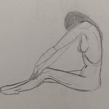 Actividad poses en 5-10 minutos . Pencil Drawing, and Realistic Drawing project by Sandra Lorenzo - 02.28.2023