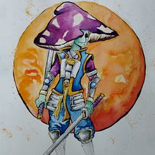 My project for course: Fantastical Characters with Ink and Watercolor . Traditional illustration, Character Design, Pencil Drawing, Drawing, Watercolor Painting & Ink Illustration project by Derrick Hairston - 02.28.2023