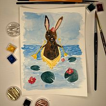 Feline’s Boating Sunday Ein Projekt aus dem Bereich Traditionelle Illustration von Shannon Caeley - 28.02.2023