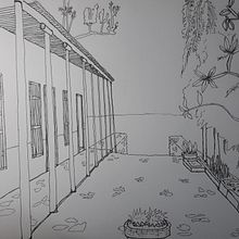 finca. Een project van Traditionele illustratie, Architectuur,  Schetsen,  Tekening y  Architecturale illustratie van camilogaviriaparlingo - 01.03.2023