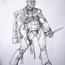 Meu projeto do curso: Ilustração para quadrinhos: a anatomia de um super-herói. Un proyecto de Ilustración tradicional, Diseño de personajes, Cómic, Dibujo a lápiz y Dibujo anatómico de Diogo Lima - 01.03.2023