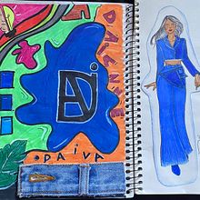 Meu projeto do curso: Caderno de desenho de moda: encontre sua voz criativa Ein Projekt aus dem Bereich Zeichnung, Modedesign, Sketchbook und Mode-Illustration von daiannempaiva - 01.03.2023