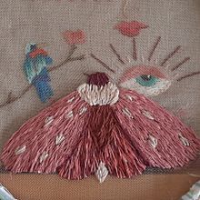 Mi proyecto del curso: Bordado freestyle sobre tul para principiantes. Een project van Ontwerp van accessoires, Borduurwerk,  Botanische illustratie y Textielontwerp van Elena Castellano - 02.03.2023