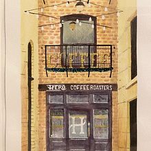 My project for course: Vibrant Urban Illustration with Gouache Paint. Painting, Sketching, Architectural Illustration, and Gouache Painting project by aphamilyaffair - 02.24.2023