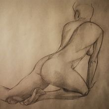 My project for course: Fundamentals of Figure Drawing with Charcoal. Artes plásticas, Desenho, Desenho realista, e Desenho anatômico projeto de zerobyzero - 02.03.2023
