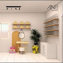 Meu projeto do curso: Design de interiores do início ao fim. Interior Architecture, Interior Design, Interior Decoration, and Spatial Design project by Ana Paula Nascimento - 02.25.2023