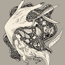 Mein Abschlussprojekt für den Kurs: Märchenillustration mit Feder und Tinte. Un proyecto de Dibujo, Dibujo artístico e Ilustración con tinta de Nele Wagner - 03.03.2023