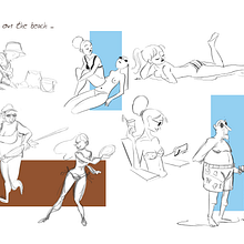 Sketches. Un proyecto de Ilustración tradicional y Diseño de personajes de Barbara Negrete González - 03.03.2023
