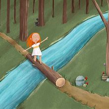 My project for course: Children’s Illustration with Procreate: Paint Magical Scenes. Un progetto di Illustrazione tradizionale, Illustrazione digitale, Illustrazione infantile, Pittura digitale e Albo illustrato di allisonmpastor - 03.03.2023