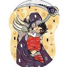 Meu projeto do curso: Ilustração fanart Klimt&Hades. Traditional illustration, and Digital Illustration project by Taciane Ramos - 03.03.2023