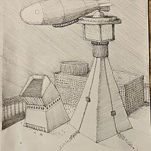 My project for course: Artistic Architectural Drawing with Ink. Traditional illustration, Fine Arts, Drawing, Architectural Illustration & Ink Illustration project by badicecream - 03.04.2023
