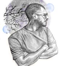 Moonlight: a study in light and shadow. Un projet de Illustration traditionnelle de seme - 04.03.2023