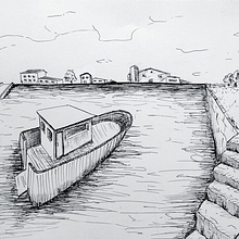 Mundo Imaginario - 3 Puntos de Fuga. Traditional illustration, Drawing & Ink Illustration project by Ainhoa Venegas - 12.02.2022