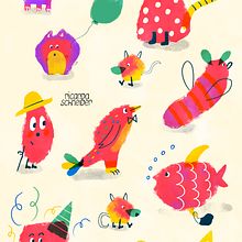 My project for course: Creative Lab: Illustrate Characters for Children. Character Design, Digital Illustration, Children's Illustration, and Picturebook project by Ricarda Schneider - 03.04.2023