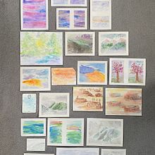 Beginner Works (Nov '22 - Feb '23). Pintura em aquarela projeto de Lauren Frey - 04.03.2023