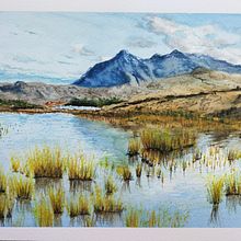 Blue Skye. Un progetto di Belle arti, Pittura e Pittura ad acquerello di pmsr1971 - 04.03.2023