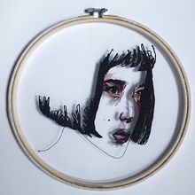 'Natalie', Embroidery on Tulle . Un progetto di Artigianato, Ricamo e Fiber Art di chiara_gasparetto - 04.03.2023