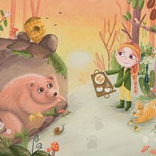 My project for course: Children’s Illustration with Procreate: Paint Magical Scenes. Un progetto di Illustrazione tradizionale, Illustrazione digitale, Illustrazione infantile, Pittura digitale e Albo illustrato di vickyb512 - 03.03.2023