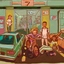 Relaxing Afternoon. Traditional illustration, Character Design, Painting, Photograph, Post-production, Drawing, Stor, and telling project by Oluwaloni Adeniran - 04.05.2022