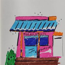 Boteco no Brasil . Traditional illustration, Architectural Illustration, Sketchbook, and Sketching project by cs_suzana - 01.04.2023