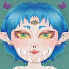Meu projeto do curso: Ilustração digital com Procreate. Traditional illustration, Drawing, Digital Illustration, and Digital Drawing project by Carolina Conde - 03.05.2023