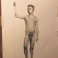 Mi proyecto del curso: Dibujo realista de la figura humana. Un proyecto de Ilustración tradicional, Bellas Artes, Bocetado, Dibujo a lápiz, Dibujo, Dibujo realista y Dibujo anatómico de Ivan Terreu Roche - 05.03.2023
