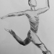 Cuerpo humano con carboncillo . Portrait Drawing project by Sandra Lorenzo - 03.05.2023