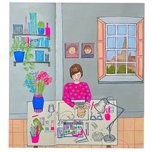 My project for course: Exploratory Sketchbook: Find Your Drawing Style. Un progetto di Illustrazione tradizionale, Bozzetti, Creatività, Disegno, Pittura ad acquerello, Sketchbook e Pittura gouache di Sarah Altrock - 23.02.2023