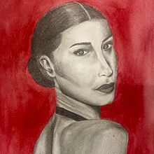 El Retrato . Een project van Traditionele illustratie van Ainhoa González García - 06.03.2023