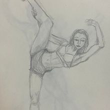 Cos en moviment a llapis. Un proyecto de Dibujo artístico de Vinyet Montaña - 06.03.2023
