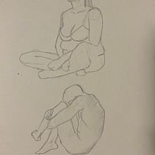 Prácticas de 10 minutos, cuerpo humano. Een project van Traditionele illustratie van Ainhoa González García - 06.03.2023