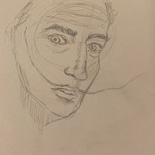 Prácticas de caras en 10 minutos (sin referente). Een project van Traditionele illustratie van Ainhoa González García - 06.03.2023