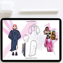 Mi proyecto del curso: Artbook de moda: crea figurines en Adobe Illustrator. Traditional illustration, Graphic Design, Vector Illustration, Fashion Design, Digital Illustration, and Fashion Illustration	 project by Andrea Domínguez - 03.06.2023