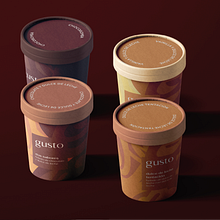 gusto, heladería y cafetería. Un projet de Branding et identité, Design graphique, Typographie, Storytelling , et Design typographique de Verónica Laiño - 06.03.2023