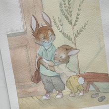 Mi proyecto del curso: Creación de personajes animales en acuarela para libros infantiles. Projekt z dziedziny Trad, c, jna ilustracja,  Sztuki piękne,  Malarstwo,  R, sunek, Malowanie akwarelą, Ilustracje dla dzieci i Narracja użytkownika Sonia Ruiz - 06.03.2023