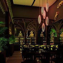 Diseño arquitectónico de ampliación VIP del restaurante TAJ Bar. Architecture, Interior Architecture, Interior Design, and Lighting Design project by Jimena Roldan - 10.25.2022