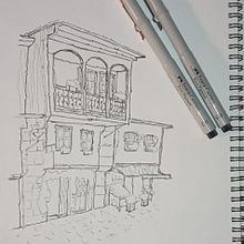 Mi proyecto del curso: Dibujo arquitectónico expresivo con marcadores de colores. Projekt z dziedziny Sketching,  R, sunek,  R, sunek architektoniczn, Sketchbook,  R i sunek atramentem użytkownika Samuel Fernández - 07.03.2023