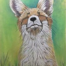 Happy Fox . Ilustração tradicional projeto de Nicole Cormier - 07.03.2023