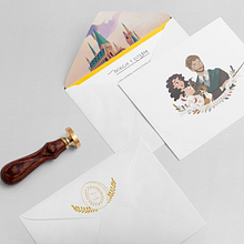 Diseño de invitación de boda Ein Projekt aus dem Bereich Design, Traditionelle Illustration, Designverwaltung, Verlagsdesign und Grafikdesign von Carmen Trujillo Morales - 10.05.2021
