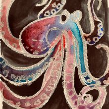 Meu projeto do curso: Abyssal . Design, Traditional illustration, Fine Arts, Painting, Creativit, Creating with Kids, and Sketchbook project by Osa Barbosa - 03.07.2023
