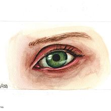My first eye painting exercises.. Watercolor Painting, and Fine Arts project by Philip Vandenbussche - 03.07.2023