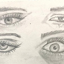 Rasgos faciales. Traditional illustration project by Ivet Martínez - 03.07.2023