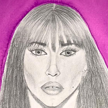 Retrato final (Aitanax). Traditional illustration project by Ivet Martínez - 03.07.2023