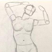 Bocetos cuerpo humano. Traditional illustration project by Ivet Martínez - 03.07.2023