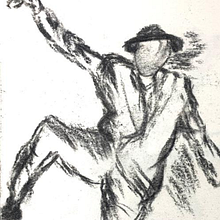Figuras en movimiento. Traditional illustration project by Ivet Martínez - 03.07.2023