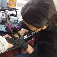 Mi proyecto del curso: Técnicas de color para tatuajes. Traditional illustration, Drawing, Digital Illustration, Tattoo Design, and Digital Drawing project by Carmen Aracely Palomino Vargas - 03.07.2023